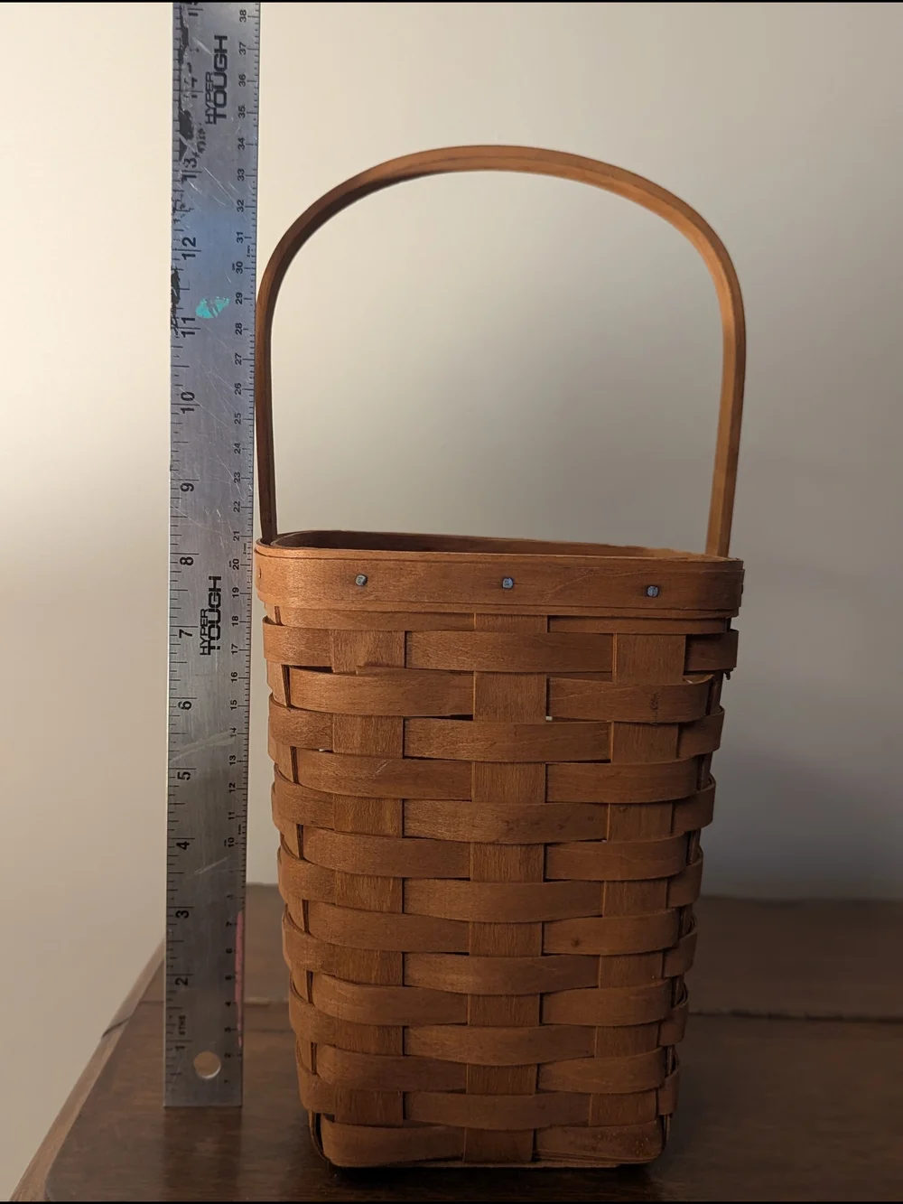 1987 Longaberger Tall Basket | Handwoven Signed Dated